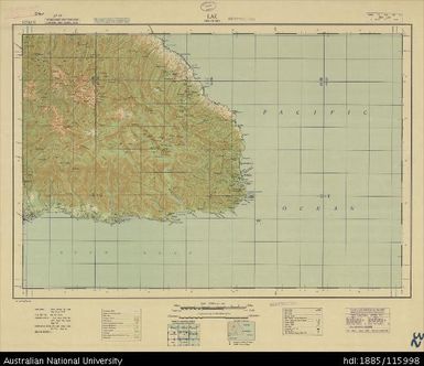 Papua New Guinea, Southern New Guinea, Lae, 4 Mile Strategic series, Sheet 2034, 1944, 1:253 440