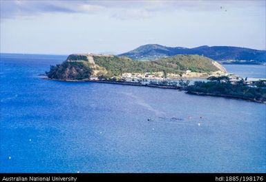 New Caledonia - aerial view of harbour, islands