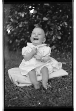 Margaret Hare as an infant
