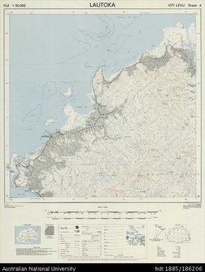 Fiji, Viti Levu, Lautoka, Series: X754, Sheet 4, 1958, 1:50 000