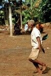 Abraham Songe dances welu at Barnabas Rank-taking