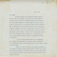 Letter from Gertrude Sanford Legendre, May 7, 1945