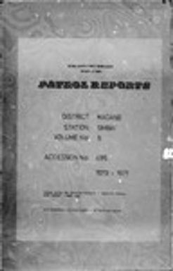 Patrol Reports. Madang District, Simbai, 1970 - 1971