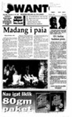 Wantok Niuspepa--Issue No. 1536 (December 18, 2003)