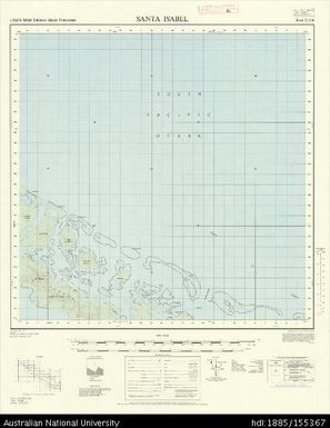 Solomon Islands, British Solomon Islands Protectorate, Santa Isabel, Series: X711, Sheet 7-158-6, 1970, 1:50 000