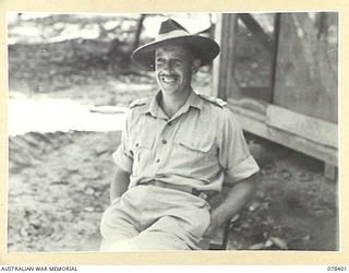 TOROKINA, BOUGAINVILLE ISLAND. 1945-01-20. VX138 LIEUTENANT-COLONEL H.B. CHALLEN, MBE, GSO, II, (LIAISON) HEADQUARTERS, 2ND AUSTRALIAN CORPS