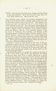 Extracts from the journal of a voyage round the globe in the years 1833-36 / by F. D. Bennett.