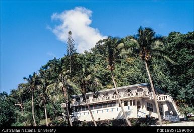 American Samoa - house surrounded by a forest