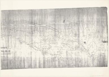 Map of the journeys of the Hagen-Sepik Patrol, 1938-39 (J.R. Black Map Collection / Item 127)