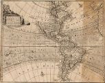 New and Accurate Map of America Drawn from the most approved modern Maps and Charts and adjusted by Astronomical Observations : Exhibiting the Course of the Trade Winds both in the Atlantic & Pacific Oceans By Eman. Bowen Geographer to His Majesty