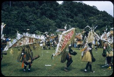 Sing-sing on Boxing Day at the Old Football Oval, Lae, between 1955 and 1960, [14] Tom Meigan