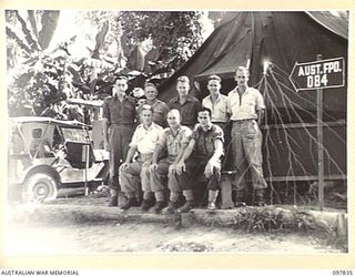TOROKINA, BOUGAINVILLE. 1945-10-12. PERSONNEL OF THE FIELD POST OFFICE, ATTACHED HEADQUARTERS 3 DIVISION
