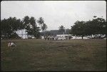 Christian Fellowship Church members with flags and music