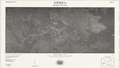 Papua New Guinea 1:12,000 uncontrolled photo mosaic: Kwikila