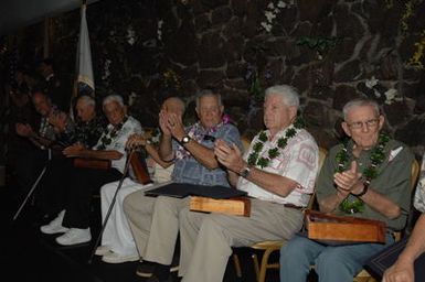 [Assignment: 48-DPA-09-28-08_SOI_K_NPS_Vol_AZ] President's Call to Service Award ceremony and reception for volunteers at the U.S.S. Arizona Memorial, Pearl Harbor, Honolulu, Hawaii, with Secretary Dirk Kempthorne [joining the National Park Service's Chief Historian for the Memorial, Daniel Martinez, among the dignitaries on hand] [48-DPA-09-28-09_SOI_K_NPS_Vol_AZ_IOD_4666.JPG]