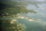 Northern Mariana Islands, aerial view of Saipan coastline