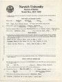 World War I record of service survey for Raymond E. Knapp, signed 1 April 1926