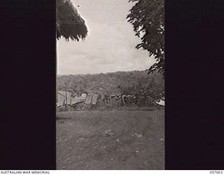 DONADABU, NEW GUINEA. 1943-09-18. LOOKING TOWARDS THE MOUNTAINS FROM THE NEW GUINEA LEAVE CAMP