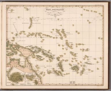 Stieler's Hand-Atlas (No. 51). West-Polynesien.