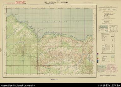 Papua New Guinea,  Southern New Guinea, Moi Biri Bay, 1 Inch series, Sheet 1673, 1944, 1:63 360