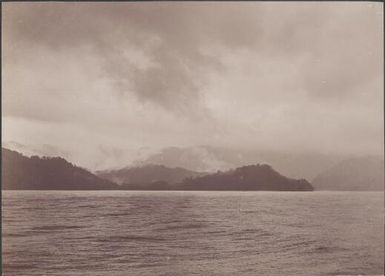 Wet weather on the coast of Wanderers Bay, Guadalcanar Island, Solomon Islands, 1906, 2 / J.W. Beattie