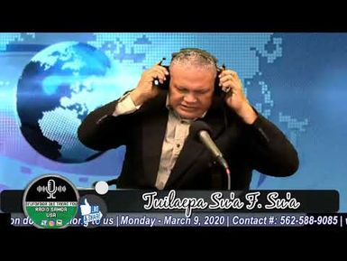 Evening Session with Tuila'epa Su'a. 3/9/20