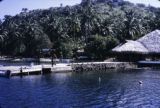 French Polynesia, dock at Club Mediterranee in Bora Bora