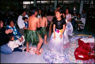 Dance performance at Niuean ear-piercing ceremony, Auckland