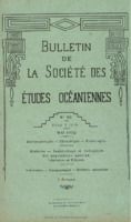 Bulletin de la Société des Études Océaniennes numéro 43