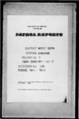 Patrol Reports. West Sepik District, Amanab, 1964 - 1965