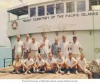 Group photograph of researchers aboard the ship RAN-ANNIM, summer 1964