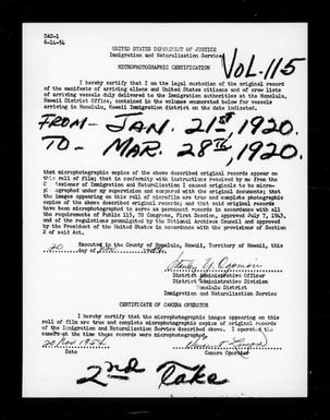 Volume 115: January 21, 1920 - March 28, 1920