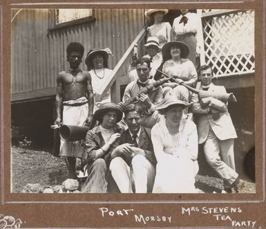 Mrs Stevens Tea Party, Port Moresby, 1914