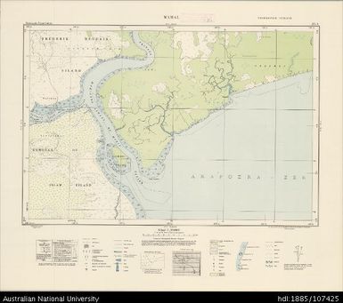 Indonesia, Western New Guinea, Wamal, Series: Nederlands-Nieuw-Guinea, Sheet 29-V, 1955, 1:100 000