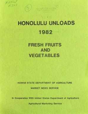 Honolulu unloads fresh fruits and vegetables