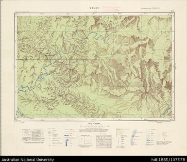Indonesia, Western New Guinea, Wasian, Series: Nederlands-Nieuw-Guinea, Sheet 10-J, 1957, 1:100 000