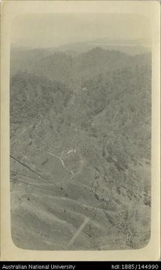 Aerial ropeway track