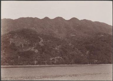 Crater walls at Leha, Ureparapara, Banks Islands, 1906 / J.W. Beattie