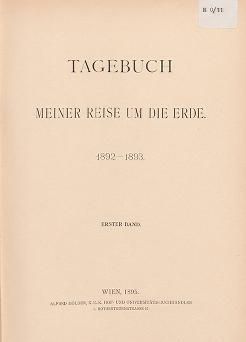 Tagebuch meiner Reise um die Erde : 1892-1893