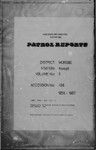 Patrol Reports. Morobe District, Kaiapit, 1956 - 1957