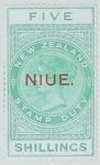 Stamp: New Zealand - Niue Five Shillings