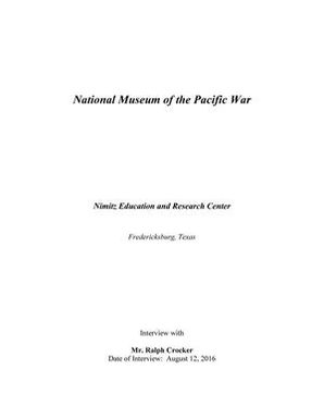 Oral History Interview with Ralph Crocker, August 12, 2016