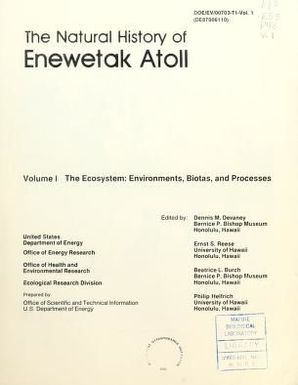 The Natural history of Enewetak Atoll