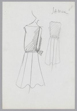 ["Samoa", "Robe sans manches, jupe plissée, collections 1960-1969, de la maison Jacques Heim", "Ensemble de modèles des collections 1960-1969, de la maison Jacques Heim"]