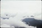 Clouds over Papua New Guinea mountains, aerial view