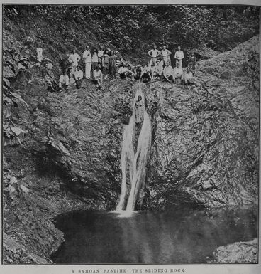 A Samoan Pastime: the Sliding Rock