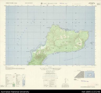 Papua New Guinea, Admiralty Islands, Lou Island NW, Series: AMS T893, Sheet 3649 I NW, 1:25 000, 1957