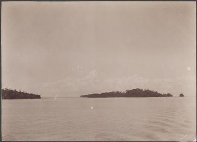 The island of Bungana viewed from near Gavutu, Solomon Islands, 1906 / J.W. Beattie