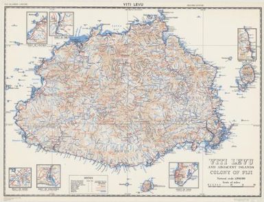 Viti Levu and adjacent islands, Colony of Fiji / photolithographed at War Office 1942