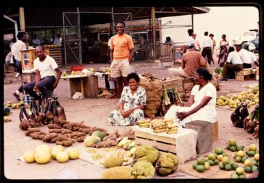 The market at Ba, Fiji, 1971